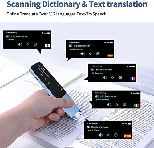 Сканиране Преводач с ЦПУ Smart Instant Voice Photo Translation Pen2.98 Сензорен екран WiFi Поддръжка Offline112 Превод на езиците