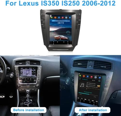 ABUWU автомобилна стерео система за Lexus IS350 IS250 2006 2007 2008 2009 2010 2011 2012, 10.4- - инчов авто