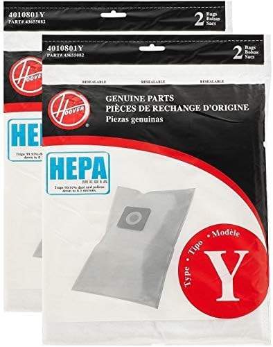 Вакуум филтърни торби Hoover WindTunnel Y HEPA Нагънат 4 опаковки AH10040 902419001