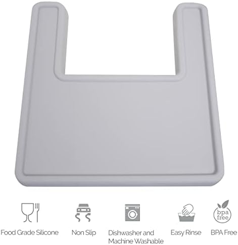 Силиконова Кърпа с пълно покритие за столче за хранене за хранене на IKEA Antillop, Не съдържа BPA, Могат да се Мият В съдомиялна машина, Чиния за Отбиване от гърдата ezpz Baby Led
