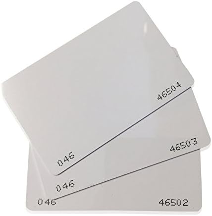 5 броя от 26-битови безконтактни карти CR80 Weigand Prox с чисти карти за печат, съвместими с считывателями формат ISOProx