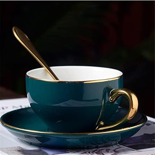 LKYBOA Скандинавски Керамични чай, Порцелан ароматизира чаена чаша, кана с цедка за свещи, Цветя кана, Кафе, чаша за чай (Цвят: