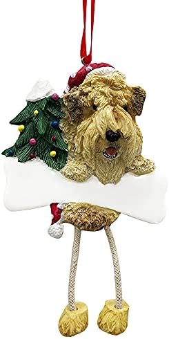 Пшеничен украшение с меко покритие и уникални Висящи надолу крака, ръчно декорирана и лесно индивидуалният Коледен орнамент