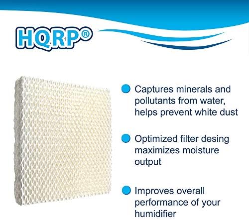 Комплект HQRP от 4 фитильных филтър за овлажнител, който е Съвместим с Honeywell HAC-500, който е Съвместим с овлажнители