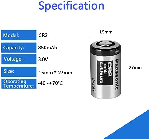 Индустриална Литиева батерия STEPMAX CR2 3V 850mAh Фотолитиевая Батерия за Mini 25 Mini 50 Mini 50-ТЕ Mini 55 Pivi MP-100 & SP-1 (брой 2)