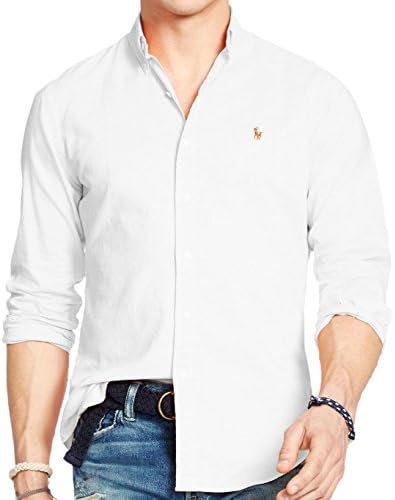Мъжка риза Оксфорд Polo Ralph Lauren с дълъг ръкав и копчета