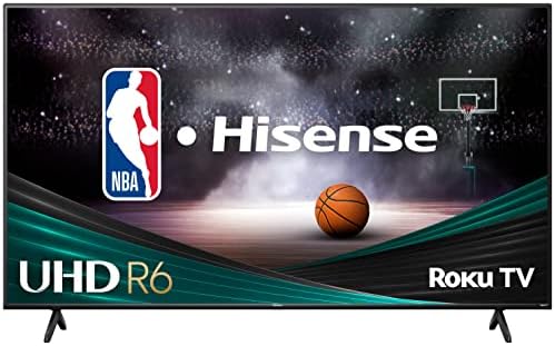 Смарт телевизор Hisense 55-инчов клас серия R6 Dolby Vision HDR 4K UHD Roku Smart TV с поддръжка на Алекса (55R6G, модел 2021), черен
