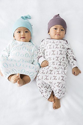 Бебешка рокля Babysoy с дълъг ръкав и шарките на Азбуката /Комплект (0-3 месеца, D)