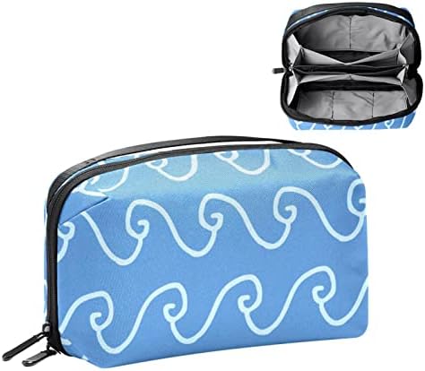 Косметичка Blue Wave за чантата си, преносим пътен органайзер, чанта за тоалетни принадлежности, косметичка за жени