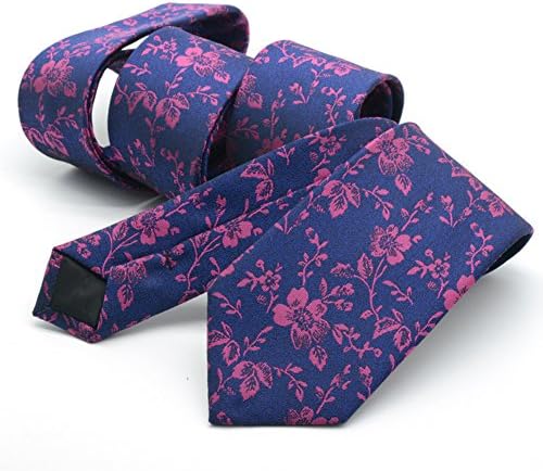Мъжки Тесен Сватбен Вратовръзка от Жакард Лукс с Фин Цветя Модел от Ctskyte