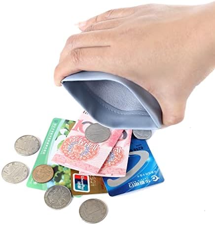 Женски мини портфейл за монети, Фантастични Калъфи за съхранение с цип, Държач за карти, Кожени чанти 4,7x4,5 инча (опаковка