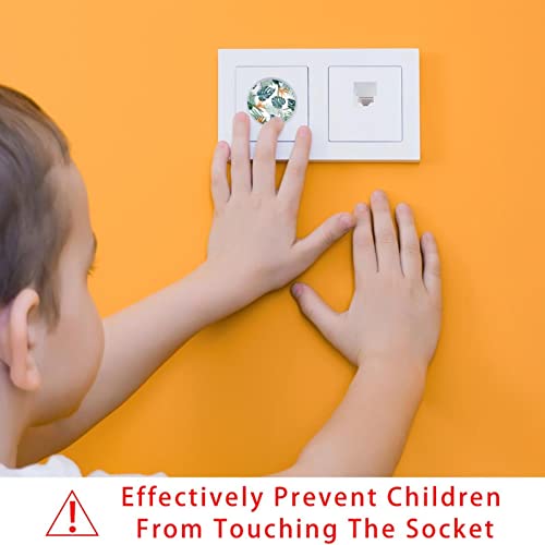 24 Опаковки на Защитени от деца Електрически Защитни Капачки За защита от деца Капачки За контакти С Цветен Модел на Листа