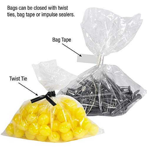 Плоски найлонови торбички Aviditi AVPB4218 - 6 mils, товароподемност в килограми, дължина 12 см и широчина 11 см, дебелина , прозрачно фолио (опаковка от по 1000 бройки)