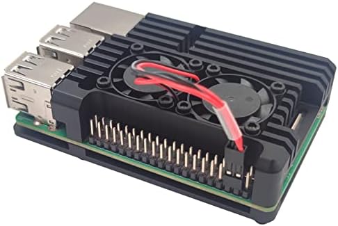 Алуминиев корпус Raspberry Pi 3Б Aolly, Raspberry Pi Model 3 B + Корпус на Пасивното Охлаждане с два охлаждащи вентилатора
