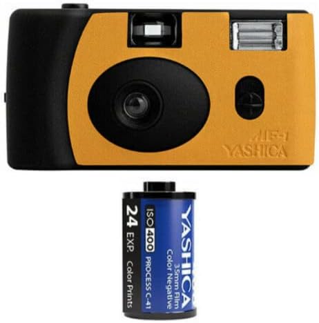 Фотоапарат Yashica MF-1 за създаване на снимка (black / orange) (YAS-SACMF2-БО)