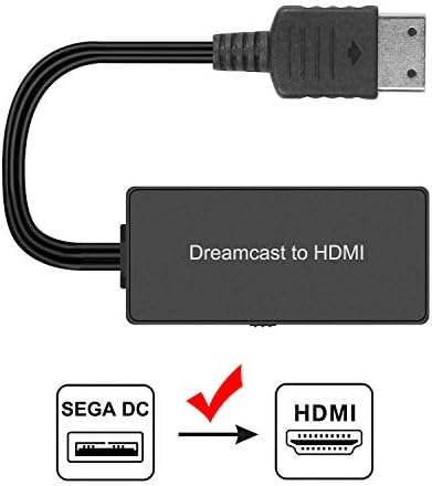 Конвертор Sega Dreamcast в HDMI Поддържа превключване 16: 9/4:3, щепсела и да играе HD HDMI Кабел за Sega Dreamcast (Sega DC)