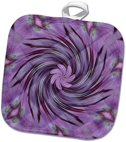 3dRose Абстрактни Цветя Модел във формата на Розова хортензия с swirls - кухненски ръкавици (phl-364752-1)