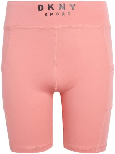 Спортни къси панталони за момичета DKNY – 2 комплекта велошортов да се изяви – Спортни къси панталони за танци и игри под роклята за момичета (7-12)