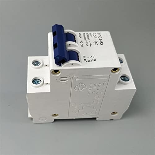 Автоматичен прекъсвач ZAAHH 2p AC MCB Tob1-63 C. Тип 230/40 0 ~ 50 Hz/60 Hz Мини автоматичен превключвател 6a 10a 16a 20a 25a 32a 40a 50a 63a (Размер: 2P 40A)