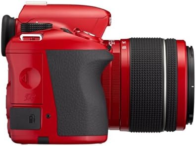 Комплект 16-мегапикселов цифров огледално-рефлексен фотоапарат Pentax K-50, с обектив DA L 18-55 мм WR f3.5-5.6 (червен)