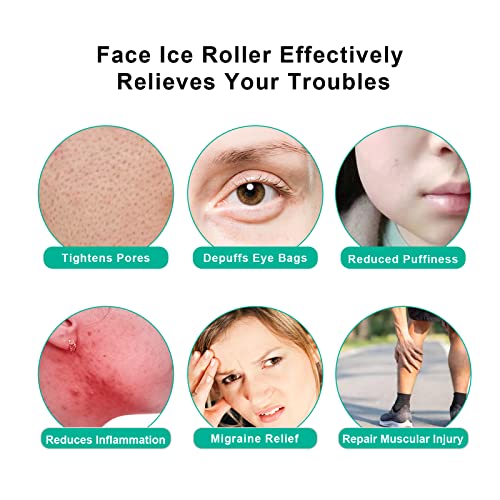 Ледена валяк за лицето, очите и шията, Козметичен Лед валяк за лице, за многократна употреба грижа за лице,