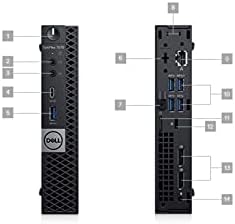 Настолен компютър Dell OptiPlex 7070 - Intel Core i7-9700T - 16 GB оперативна памет - 256 GB SSD памет - Micro PC (обновена)