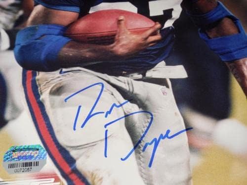 Цветна снимка с размер 8x10 с автограф на Рон Deyna (в рамка и матово покритие) - New York Giants! - Снимки на НФЛ с автограф