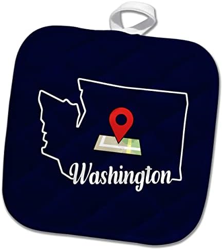 3дРоуз Посети Вашингтон, щата Тук, План на щата, Пътен Маркер - кухненски ръкавици (phl-363734-1)