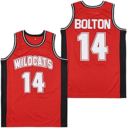 Зашити мъжки баскетболен майк Dekeke Troy Bolton #14 Chad Danforth #8 High School дивите котки