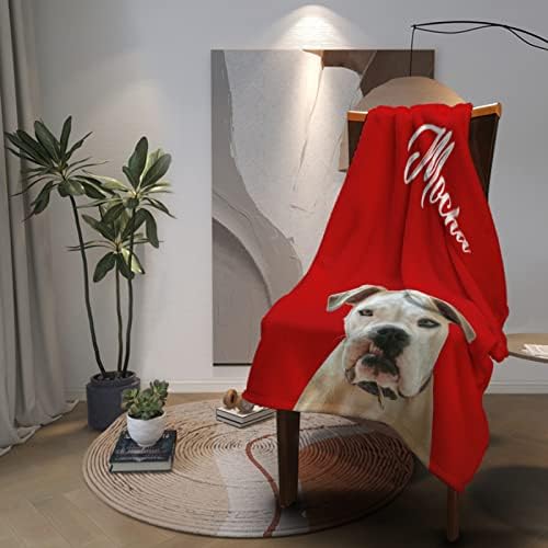 Персонални Одеяло с Портрет на Куче, Обичай Одеала, Подаръци от домашни кучета със снимки и име, Индивидуални Паметни Одеяла за домашни Кучета, Подаръци за домашни ?