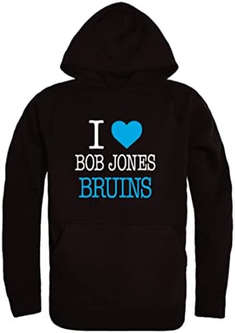 W Republic Обичам Флисовые блузи с качулка Bob Jones University Bruins