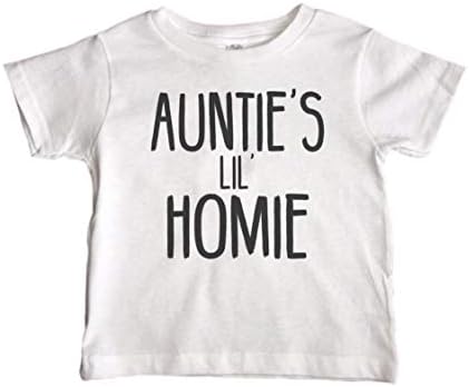 Боди за новородени и малки Момчета Леля на Господарката, Колекция от Забавни семейни Ризи Лелите Лил Гомерчик