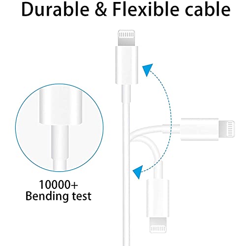 2 Опаковки Зарядно USB кабел C-C USB с дължина 3,3 фута Оригинален [Сертифициран от Apple Пфи] Кабел Кабел за iPhone 12/12