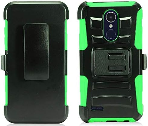 чанта-кобур за LG Rebel 4 LML212VL/LML211BL - Defender Combo (черен и зелен)