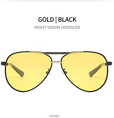 WIRUN Очила за Нощно Виждане За Шофиране, Поляризирани Слънчеви Очила-Авиатори UV400, Защитни Очила от Дъжд, за Мъже И