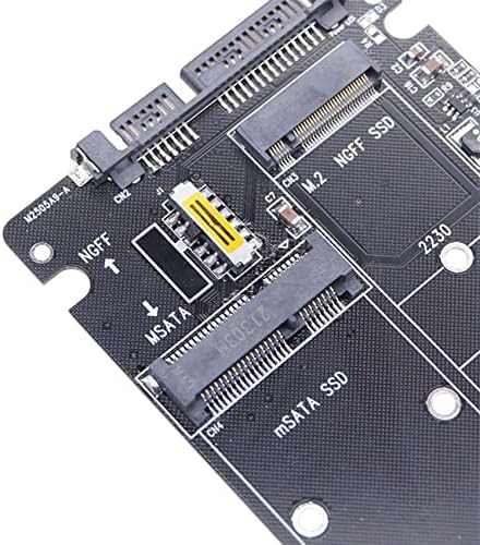 Карта-адаптер HICCYRODLY M. 2 NGFF SSD SATA 3,0 MSATA SSD SATA 3,0 Странично за Карти 2 в 1 Карта-адаптер с кабел SATA Easy Drive