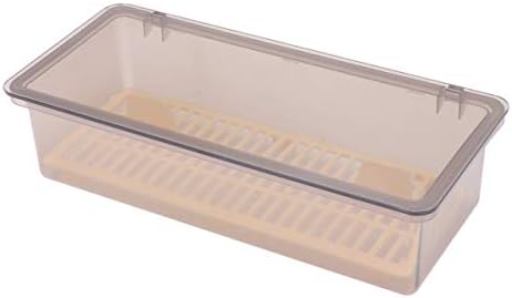 Cabilock, водосточни кутия за съхранение на кухненски пръчици за хранене, тава за прибори с капак, стойка за съхранение на пръчки, контейнер за съхранение на прибори за
