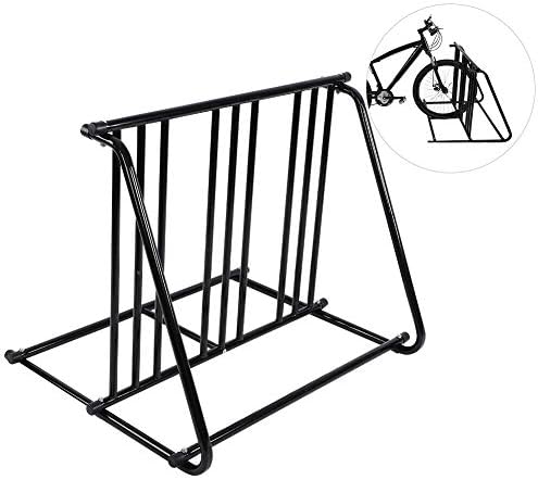 TimmyHouse Стойка за паркиране на велосипеди Подова планина за съхранение на велосипеди Желязна тръба стойка за велосипед голям
