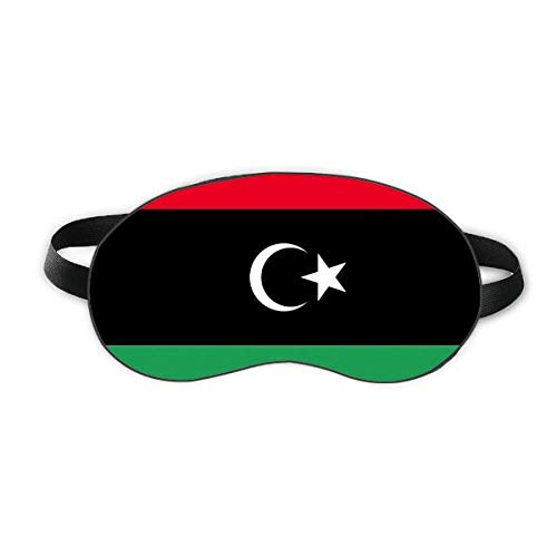 Либия Национален Флаг Африканска Държава Sleep Eye Shield Мека Нощна Превръзка На Очите Козирка