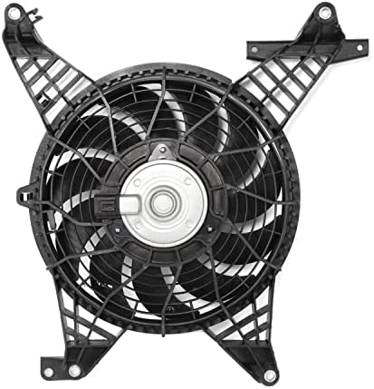 [Дясната] Заводския вентилатор за охлаждане на радиатора в събирането, Съвместим с Chevy Camaro 7.0 L Z28 2014-2015, 12, черен