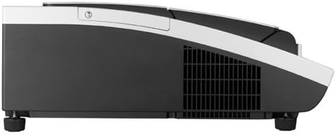 Сверхкороткофокусный проектор Hitachi CP-A52 XGA капацитет от 2000 Лумена с Хибриден филтър, монтиран отстрани (сребрист)