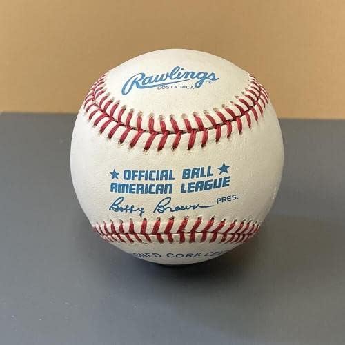 Скот Ериксон подписа бейзболен автомобил OAL B Brown с Голограммой B & E - Бейзболни топки с Автографи