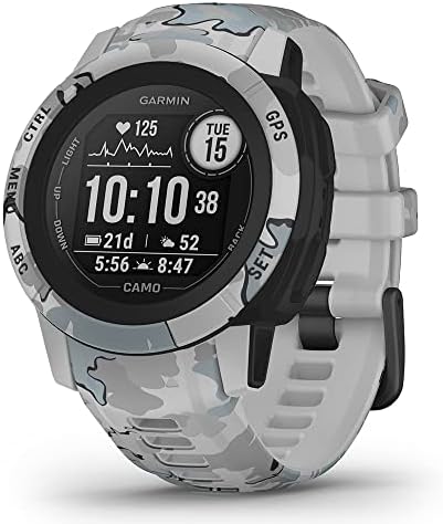 Умен часовник PlayBetter Garmin Instinct 2S с камуфлаж (Mist), трайни GPS навигация - Улични военни часовници с подкрепата на няколко ГНСС и денонощен фитнес тракера - Комплект със за