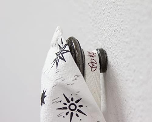 Karma Gifts Черно-Бели Чаени Кърпи в стил Бохо, 28 L x 20 W, Пеперуда