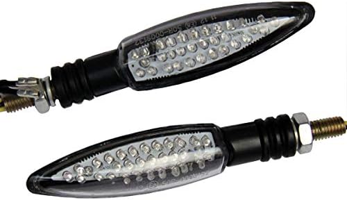 MotorToGo Черен LED Мигачи за Мотоциклет, Светлини, Индикатори, Съвместими за Yamaha YZF R3