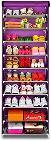 WSZJJ Многофункционален Рафтове За Съхранение на Обувки, 10-Слойный Лесен Шкаф За Обувки, Творчески Пыленепроницаемый