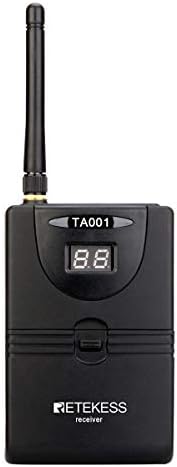 Безжичен приемник Retekess TA001 за вграден аудиомонитора, спомагателна система слушане, с вграден стереонаушником за сцена,