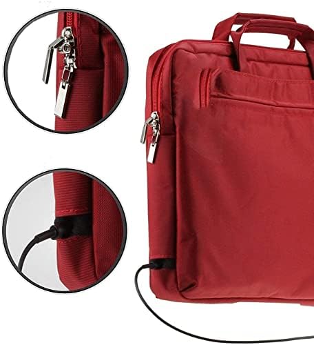Водоустойчива чанта Navitech Red Sleek - Съвместима с преносим DVD плейър DBPOWER 11,5