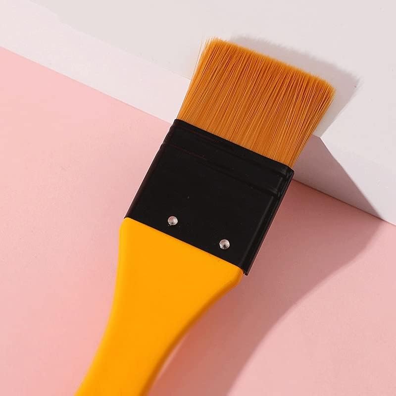 XWWDP 6 бр./компл. Найлонов държач за химикалки от смесена дървесина, четка за блажна боя, Акрилна четка, Материали за рисуване с Блажна боя (Цвят: A Размер