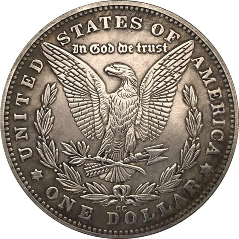 QINGFENG 38 ММ Антични Сребро Доларова Монета Американски Морган Скитник Монета 1878CC Занаят 152